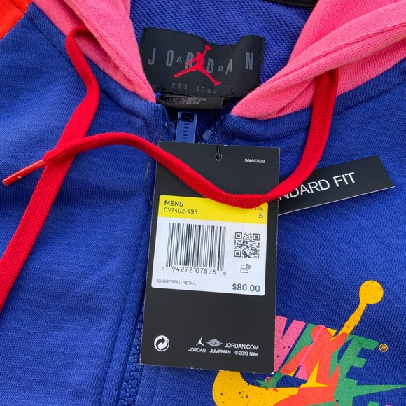 Nike Air Men's Hoodie Jacket Zip CV7402-495 - Picture 4 of 4